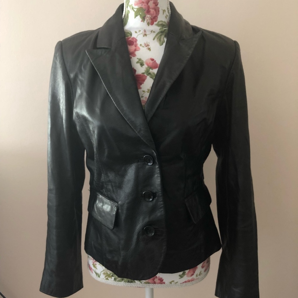 INC leather jacket